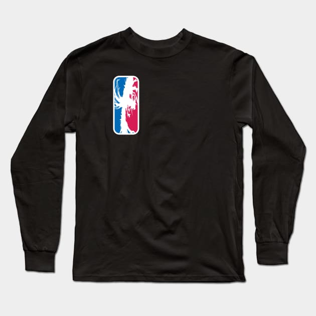 Nostalgink Basketball Association Long Sleeve T-Shirt by Nostalgink